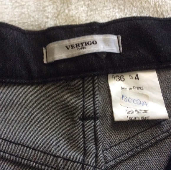 *SALE* Vertigo Paris Black Stretch Wide Leg Jean Size 4 - Picture 6 of 10